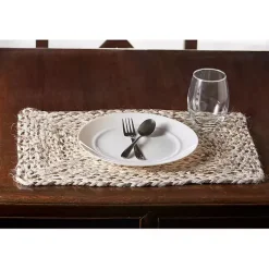Kirklands Home Bleach and Natural Woven Placemats, Set of 4 Tan Sale