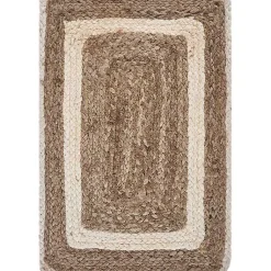 Kirklands Home Bleached Border Jute Placemats