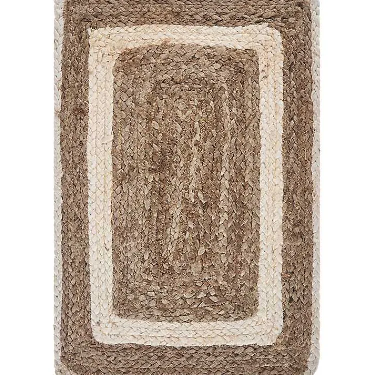 Kirklands Home Bleached Border Jute Placemats