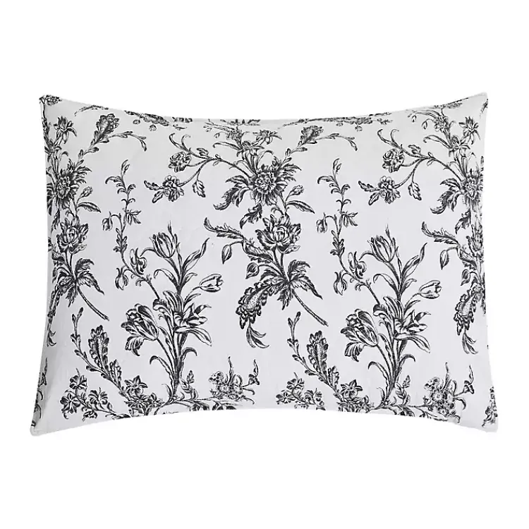 Kirklands Home Bleighton Black Floral 3-pc. Full/Queen Quilt Set Online