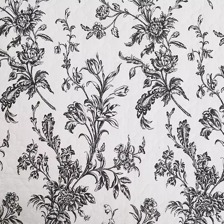 Kirklands Home Bleighton Black Floral 3-pc. Full/Queen Quilt Set Online