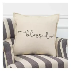 Pillows>Kirklands Home Blessed Pillow Tan
