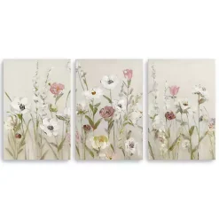 Kirklands Home Blooming Around Canvas Art Prints, Set of 3 Multi Discount