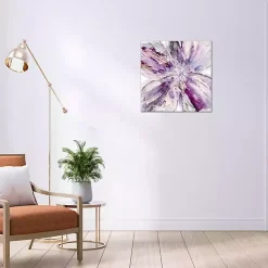 Kirklands Home Blossom Burst Canvas Art Print Purple Hot