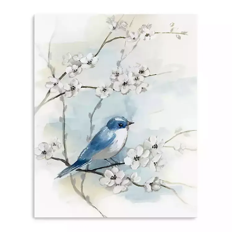 Kirklands Home Blossoms & Bluebird I Canvas Art Print, 16x20 in. Outlet