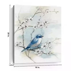 Kirklands Home Blossoms & Bluebird I Canvas Art Print, 16x20 in. Outlet