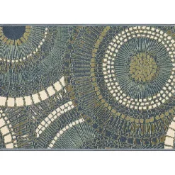 Kirklands Home Blue & Green Circles Indoor/Outdoor Rug, 2x3 Sale