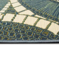 Kirklands Home Blue & Green Circles Indoor/Outdoor Rug, 2x3 Sale
