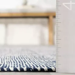 Kirklands Home Blue & Ivory Checkered Indoor/Outdoor Rug, 4x6 Discount