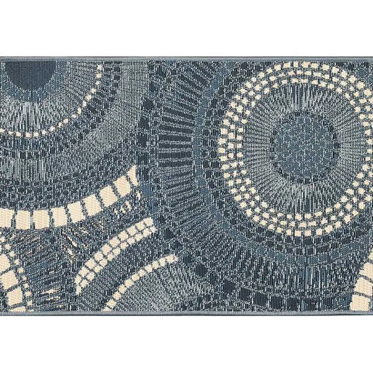 Kirklands Home Blue & White Circles Indoor/Outdoor Rug, 2x3 Sale