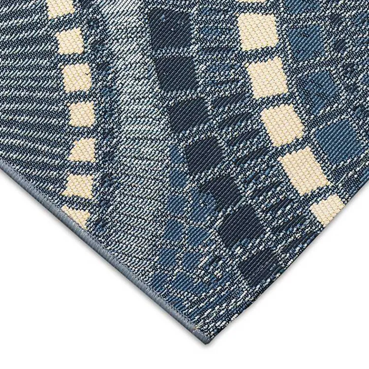 Kirklands Home Blue & White Circles Indoor/Outdoor Rug, 2x3 Sale