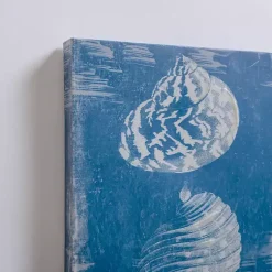 Kirklands Home Blue & White Seashells Canvas Art Prints, Set of 2 Online