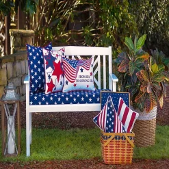 Kirklands Home Blue & White Stars Outdoor Pillows, Set of 2 Outlet