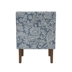 Kirklands Home & White Swoop Accent Chair Blue