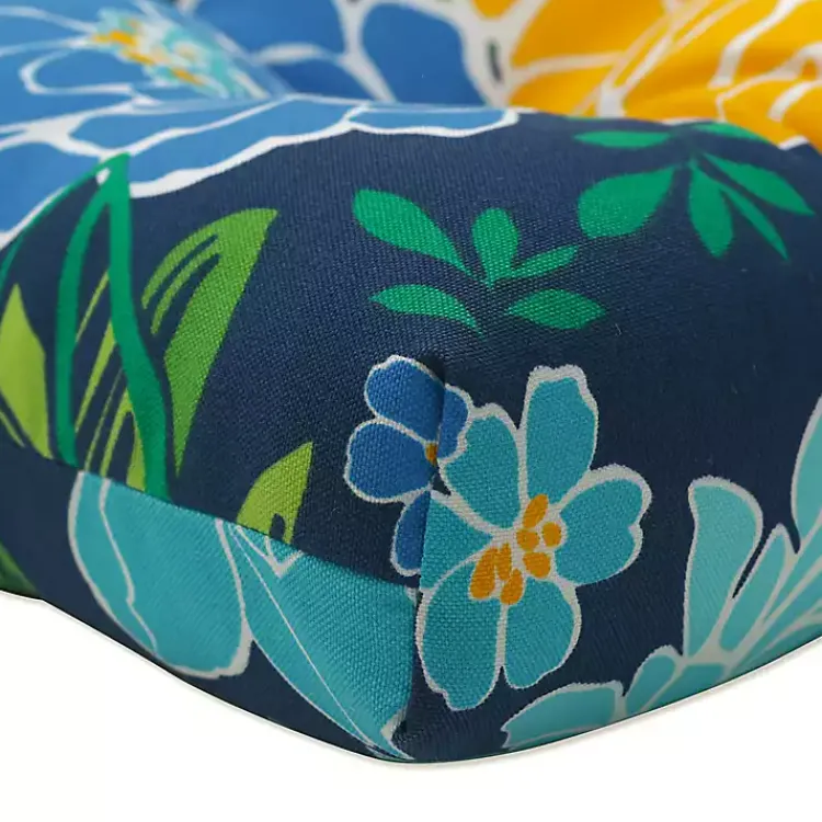 Kirklands Home Blue & Yellow Floral Outdoor Cushions, Set of 2 Outlet