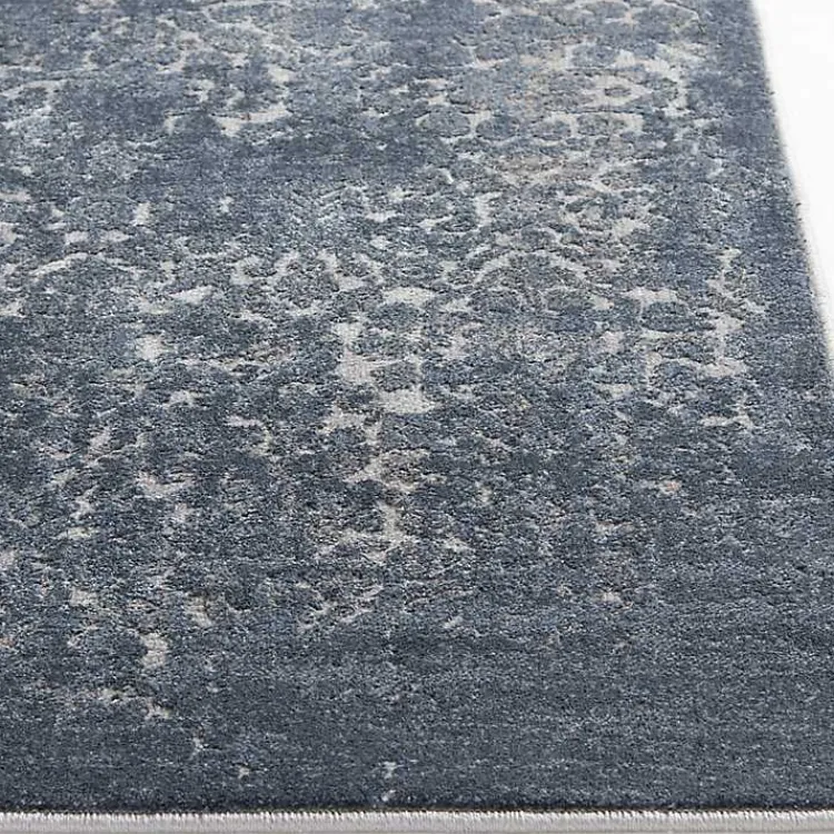 Kirklands Home Abstract Area Rug, 5x7 Blue New