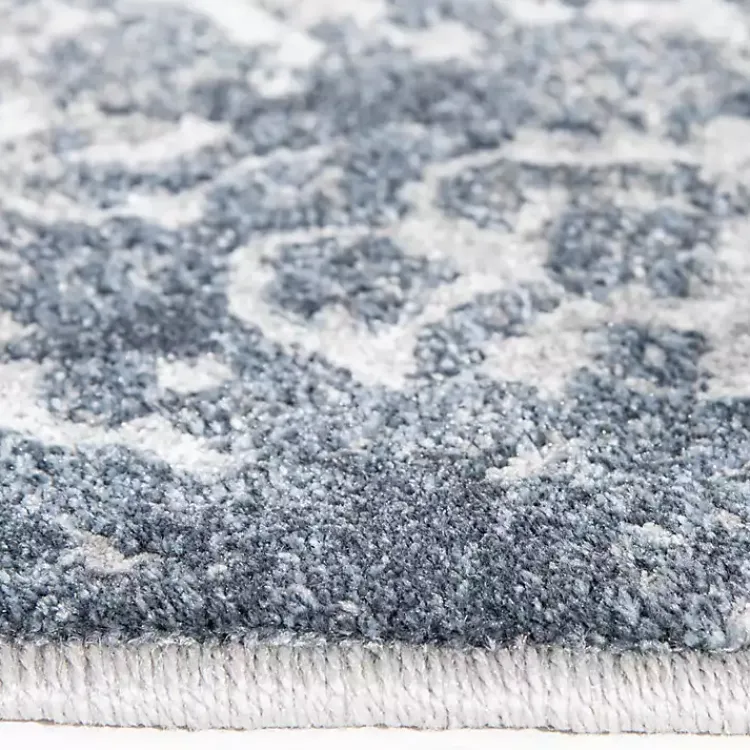 Kirklands Home Abstract Area Rug, 5x7 Blue New