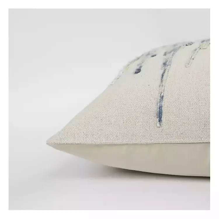 Pillows>Kirklands Home Abstract Dripping Pillow Blue