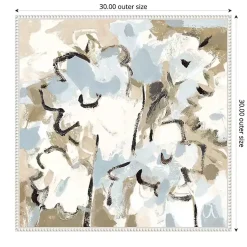 Kirklands Home Blue Abstract Floral Framed Canvas Art Print Best