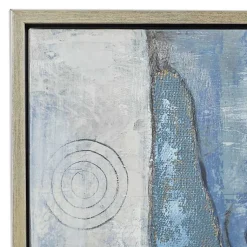 Kirklands Home Blue Abstract Framed Canvas Art Print Outlet
