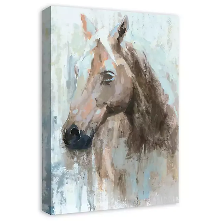 Kirklands Home Abstract Horse Canvas Art Print Blue Outlet