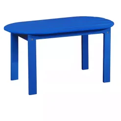 Kirklands Home Acacia Wood Outdoor Adirondack Table Blue Online