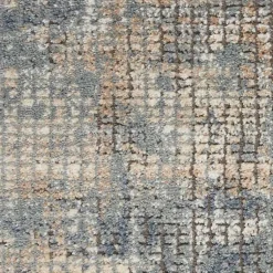 Kirklands Home Blue and Beige Tally Textured Area Rug, 5x7 Hot