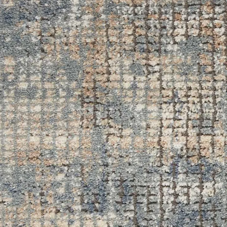 Kirklands Home Blue and Beige Tally Textured Area Rug, 5x7 Hot