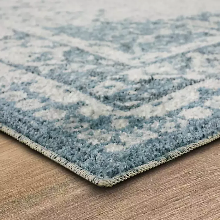 Kirklands Home Blue and Cream Blackwell Area Rug, 6x9 Discount