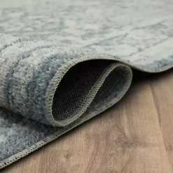 Kirklands Home Blue and Cream Blackwell Area Rug, 6x9 Discount