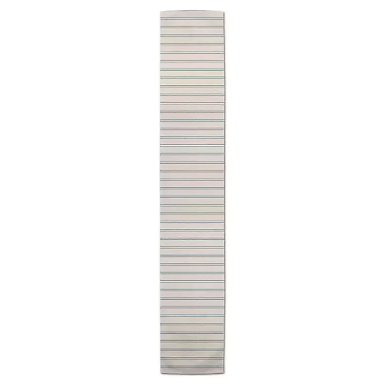 Kirklands Home Blue and Cream Country Stripe Table Runner, 72 in. New