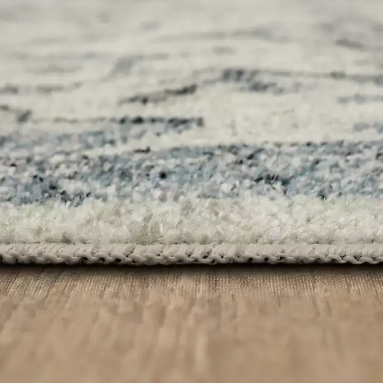 Kirklands Home Blue and Cream Granary Runner, 2x8 Sale