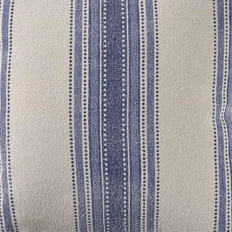 Pillows>Kirklands Home Blue and Cream Striped Accent Pillow