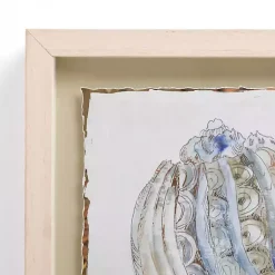Kirklands Home Blue and Gold Shells Framed Art Print Sale