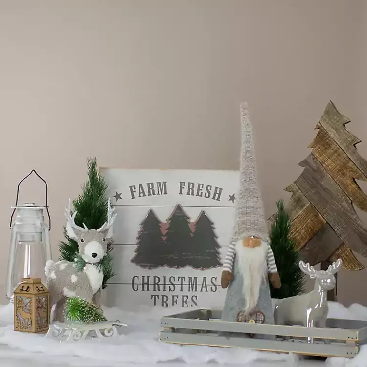 Christmas Decorations>Kirklands Home Blue and Gray Gnome Figurine
