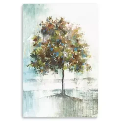Kirklands Home Blue and Green Solo Tree Giclee Canvas Art Print Sale