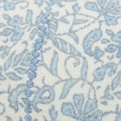 Pillows>Kirklands Home Blue and Ivory Floral Print Lumbar Pillow