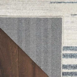 Kirklands Home Blue and Ivory Striped Moons Runner, 2x12 Discount