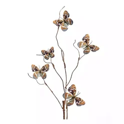 Stems & Bouquets>Kirklands Home Blue and Orange Butterfly Twig Sprays, Set of 6