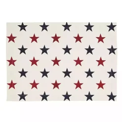 Kirklands Home Blue and Red Americana Stars Placemats, Set of 4 Hot