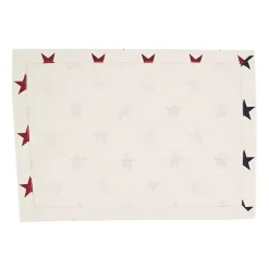 Kirklands Home Blue and Red Americana Stars Placemats, Set of 4 Hot