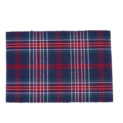 Christmas Dining & Entertaining>Kirklands Home Blue and Red Douglas Plaid Placemats, Set of 6