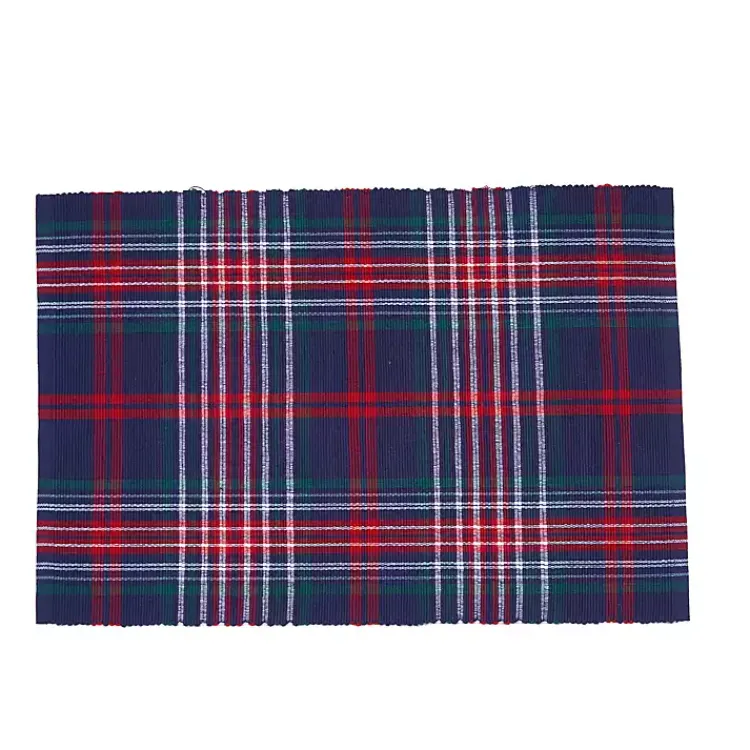 Christmas Dining & Entertaining>Kirklands Home Blue and Red Douglas Plaid Placemats, Set of 6