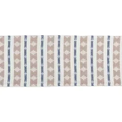 Kirklands Home Blue and Stone Diamond Table Runner, 108 in. Hot