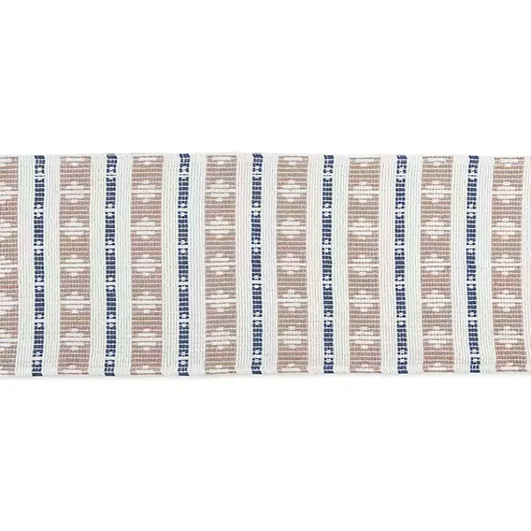 Kirklands Home Blue and Stone Diamond Table Runner, 108 in. Hot