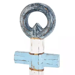 Kirklands Home Blue and White Anchor Wall Plaque New