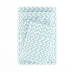 Kirklands Home Blue and White Chevron 3-pc. Twin Sheet Set New