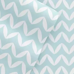 Kirklands Home Blue and White Chevron 3-pc. Twin Sheet Set New