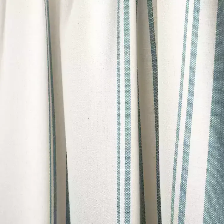 Kirklands Home Blue and White Farmhouse Stripe Valance Sale
