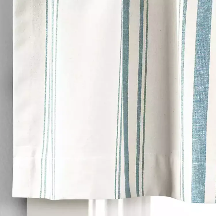 Kirklands Home Blue and White Farmhouse Stripe Valance Sale